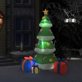 vidaXL Φουσκωτό Χριστουγεννιάτικο Δέντρο Εξ. / Εσ. Χώρου LED 240 εκ.