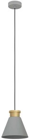 Φωτιστικό Οροφής Twicken 43838 Φ22x110cm 1xΕ27 40W Grey-Gold Eglo Steel
