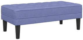 vidaXL Παγκάκι Τζην Μπλε 113x57x39 εκ. Υφασμάτινο