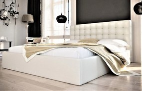 Επενδυμένο κρεβάτι Britney-140 x 200-Leuko