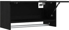 vidaXL Ντουλάπι Μαύρη Οξυά 70 x 32,5 x 35 cm Επεξεργασμένο Ξύλο