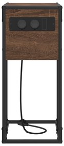 vidaXL Κομοδίνο Καφέ δρυς 41.5 x 26 x 60.5 εκ Επεξεργασμένο ξύλο