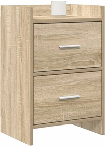 vidaXL Κομοδίνα Sonoma Δρυς 40 x 30 x 60 cm Επεξεργασμένο Ξύλο