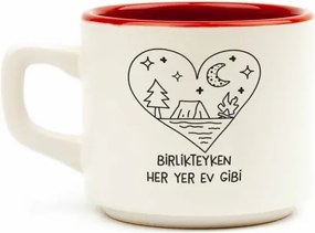 Stewehome Λευκή κούπα από κεραμικό για δώρο Λευκό 7x7x6 cm