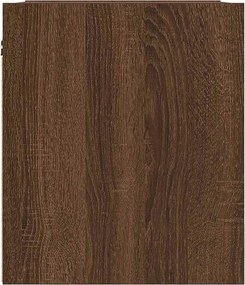 vidaXL Κομοδίνο Επιτοίχιο Καφέ Δρυς 38x34x40 εκ.