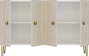 Console Simple 120 - White, Travertine White
Travertine