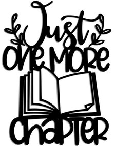 Διακοσμητικό Τοίχου Just One More Chapter 891TNL3355 40x55cm Black Wallity Μέταλλο