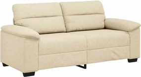 vidaXL Διθέσιος Καναπές Κρεμ 180x81x84 εκ. Ύφασμα