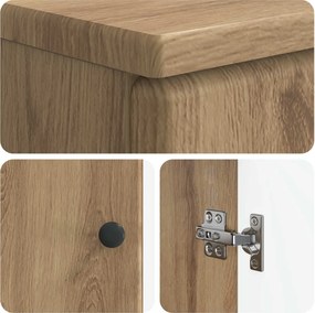 vidaXL Σετ Ντουλαπιών Μπάνιου 2 Τεμαχίων BREDA Artisan Δρυς