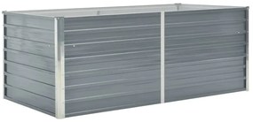 vidaXL Ζαρντινιέρα Ψηλή Γκρι 160 x 80 x 45 εκ. Γαλβανισμένος Χάλυβας
