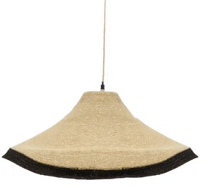 Φωτιστικό οροφής Hatty Inart E27 φυσικό Φ60x115εκ Υλικό: JUTE AND MILD STEEL 311-000014