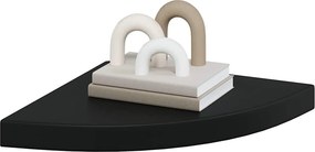 vidaXL Ράφια Τοίχου 2 τεμ. Μαύρα 35x35x3,8 εκ. από MDF