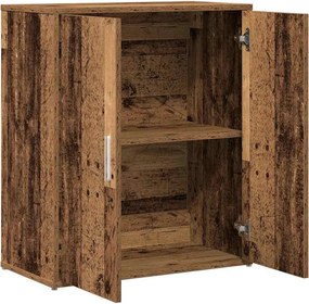 vidaXL Πλαϊνό γραφείο 2 pcs Παλιό ξύλο 60 x 31 x 70 εκ