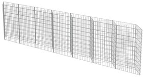 vidaXL Συρματοκιβώτιο Τοίχος 450x30x100 εκ. από Γαλβανισμένο Χάλυβα