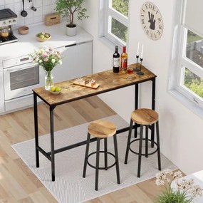 VEVOR Bar Table Height Pub Table Cocktail Counter Kitchen Dining 55x15x39 in