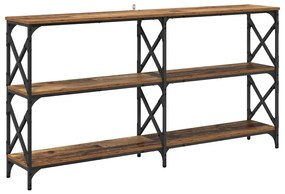 vidaXL Τραπέζι κονσόλας Παλιό ξύλο 156 x 28 x 80,5 εκ.