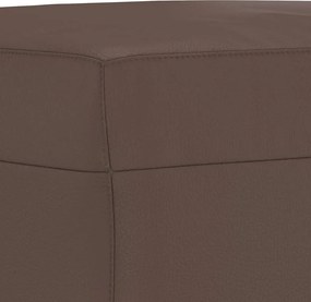 vidaXL Υποπόδιο Καφέ 70x55x41 εκ. από Συνθετικό Δέρμα