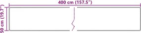 vidaXL Χαλί Runner MARSA Πολύχρωμο 50 x 400 εκ. Πολυέστερ και PVC