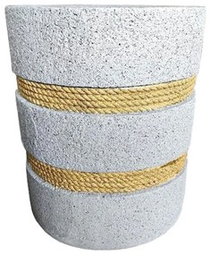 Liberta CORDA SIDE TABLE CEMENT ΦΥΣΙΚΟ 35,5x35,5xH42,5cm 35,5x35,5xH42,5cm 04-1219