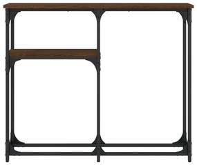 vidaXL Τραπέζι Κονσόλα Καφέ Δρυς 90x22,5x75 εκ. Επεξεργασμένο Ξύλο