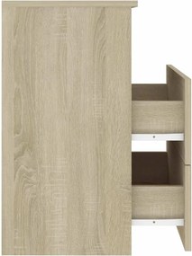 vidaXL Κομοδίνο Sonoma Δρυς 50 x 32 x 60 εκ.