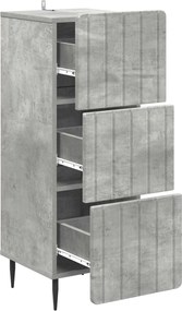 vidaXL Ντουλάπι με Συρτάρια 33 x 34,5 x 92 εκ. Επεξεργασμένο Ξύλο