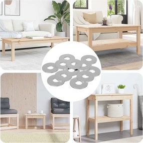 vidaXL Βίδες 12 pcs Ασημί 12 x 12 x 1,2 χιλ Σίδερο