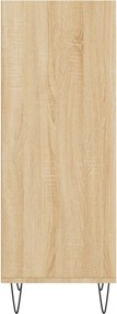 vidaXL Ντουλάπι Sonoma Δρυς 34,5x32,5x90 εκ. από Επεξεργασμένο Ξύλο