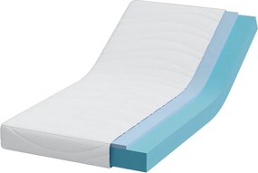 vidaXL Στρώμα Λευκό 80 x 160 cm Ζακάρ ύφασμα