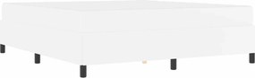 vidaXL Σκελετός Κρεβατιού με στρώμα Λευκό 180 x 200 cm ύφασμα