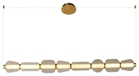 Κρεμαστό Φωτιστικό Οροφής 120cm LED 37W IP20 3000K Zambelis-23065-Χρυσό 23065