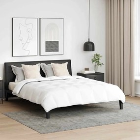 vidaXL Set Παπλώματος Χειμώνα 3 pcs Λευκό 200 x 200 cm Μικροΐνες, Βαμβάκι