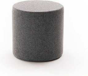 Πουφ Σκαμπό Ανθρακί BITEZ 40x40x40