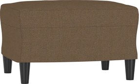 vidaXL Πολυθρόνες Σετ 4 Τεμαχίων Καφέ από Ύφασμα με Μαξιλάρια