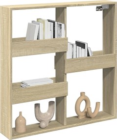 vidaXL Ντουλάπι Τοίχου Sonoma Δρυς 80x15x80 εκ. Επεξεργασμένο Ξύλο