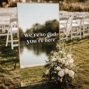 Αυτοκόλλητο για καθρέφτη S43 – We're so glad you're here