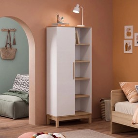 Βιβλιοθήκη Ξύλο / Λευκό Δρυς DEIVE 71x36x179.3