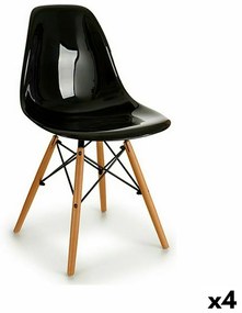 Καρέκλα Τραπεζαρίας Kirk Μαύρο 53 x 82 x 47 cm (4 Μονάδες)