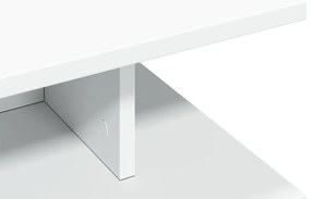 vidaXL Τραπεζάκι Σαλονιού Λευκό 102x55x35 εκ. από Επεξεργασμένο Ξύλο