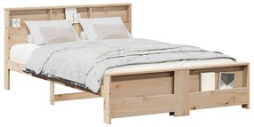 vidaXL Σκελετός Κρεβατιού Καφέ 160 x 200 cm Μασίφ ξύλο πεύκου