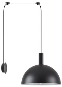 Φωτιστικό Τοίχου - Απλίκα SE21-BL-4-NM1W-MS40 ADEPT TUBE Black Matt Wall Lamp Black Metal Shade+