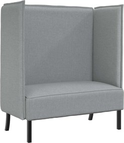 vidaXL Καναπές Υψηλής Πλάτης 101cm Ανοιχτό γκρι ύφασμα