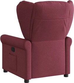 vidaXL Πολυθρόνα Ανακλινόμενη Ηλεκτρική Μπορντό Υφασμάτινη