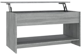 vidaXL Τραπεζάκι Σαλονιού Γκρι Sonoma102x50x52,5 εκ.Επεξεργασμένο Ξύλο