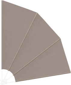 vidaXL Αδιάφανο σκίαστρο μπαλκονιού 140 x 140 cm Πολυεστέρας Taupe