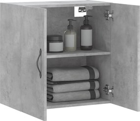 vidaXL Ντουλάπι Τοίχου Γκρι Σκυροδέματος 60x31x60 εκ. Επεξεργ. Ξύλο