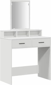 vidaXL Τραπέζι περιποίησης Λευκό 79 x 41 x 140 εκ. Επεξεργασμένο ξύλο