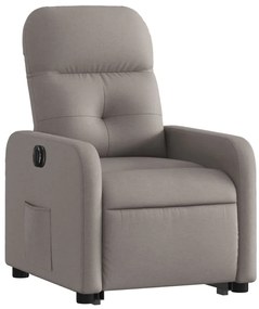 vidaXL Πολυθρόνα Ηλεκτρική Ανακλ.Taupe Υφασμάτινη