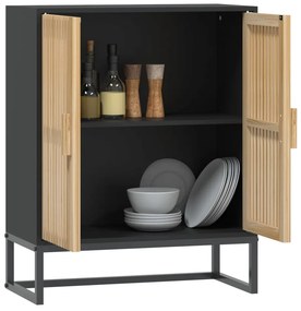 vidaXL Συρταριέρα Μαύρη 60 x 30 x 75 εκ. από Επεξεργασμένο Ξύλο