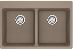 Franke MRG 620-34-34 Ένθετος Γρανιτένιος Νεροχύτης με απλή βαλβίδα 80cm Oyster
